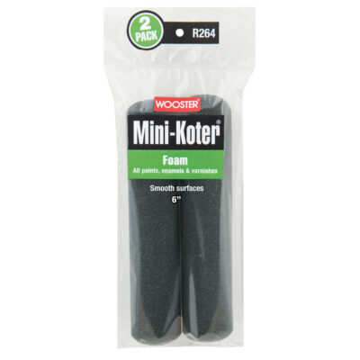 Wooster Mini-Koter Foam 6 in. W Mini Paint Roller Cover 2 pk