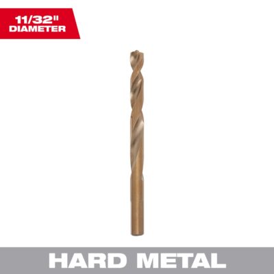 Milwaukee RED HELIX 11/32 in. X 4-7/8 in. L Cobalt Steel THUNDERBOLT Drill Bit 3-Flat Shank 1 pc