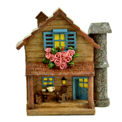 Touch of Nature Multicolored Polyresin 5 in. H Fairy Garden Cottage Outdoor Decoration