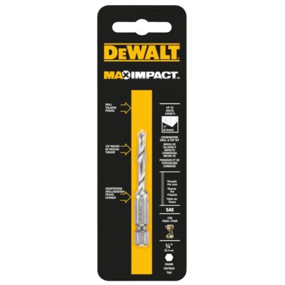 DeWalt High Speed Steel SAE Drill and Tap Bit 10-24 1 each