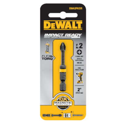 DeWalt FlexTorq Phillips #2 X 2 in. L Screwdriver Bit Steel 1 pc