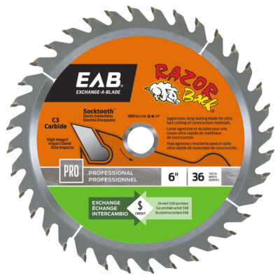 Exchange-A-Blade 6 in. D X 5/8 in. Carbide Tipped Finishing Saw Blade 36 teeth 1 pk