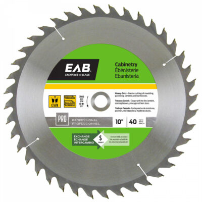 Exchange-A-Blade 10 in. D X 5/8 in. Carbide Finishing Saw Blade 40 teeth 1 pk